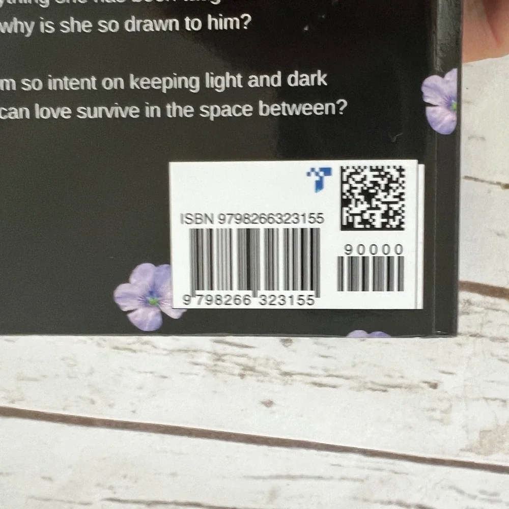 MJ Castleton In Between Darkness Black Floral Fantasy Paperback Novel OS